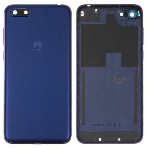 Задняя панель корпуса для Huawei Y5 2018 , Y5 Prime 2018 , синяя, логотип Huawei