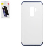 Чохол Baseus для Samsung G965 Galaxy S9 Plus, синій, прозорий, силікон, #WISAS9P-YJ03