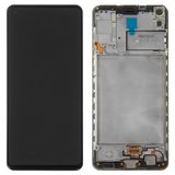 Дисплей для Samsung A217 Galaxy A21s, чорний, з рамкою, Original (PRC)