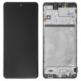 Дисплей для Samsung M515 Galaxy M51, чорний, з рамкою, Original (PRC)