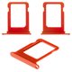 Держатель SIM-карты для iPhone 12 mini, красный, single SIM