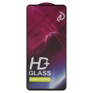 Защитное стекло All Spares для Samsung A725 Galaxy A72, A726 Galaxy A72 5G, совместимо с чехлом, Full Glue, черный, cлой клея нанесен по всей поверхности