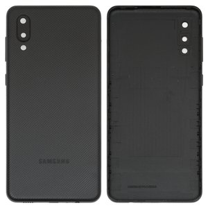 Задняя панель корпуса для Samsung A022F Galaxy A02, черная