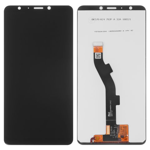 Дисплей для Meizu M8 lite, черный, без рамки, Original PRC 