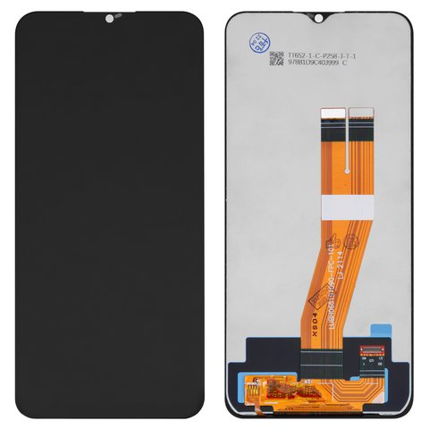 Дисплей для Samsung A035F Galaxy A03, чорний, без рамки, Оригінал переклеєне скло 