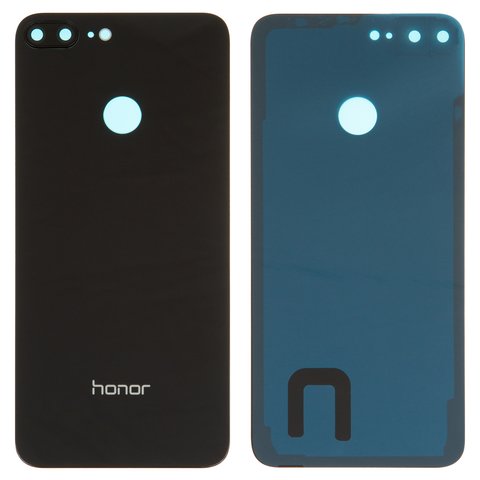 Задняя панель корпуса для Huawei Honor 9 Lite, черная, со стеклом камеры