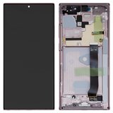 Дисплей для Samsung N985F Galaxy Note 20 Ultra, N986B Galaxy Note 20 Ultra 5G, бронзовий, з рамкою, Original, сервісне опаковання, mystic bronze, #GH82-23511D/GH82-23622D