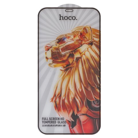 Захисне скло Hoco G9 для Apple iPhone 12 Pro Max, Full Glue, без упаковки , чорний, шар клею нанесений по всій поверхні
