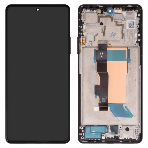 Дисплей для Xiaomi Poco F5, чорний, з рамкою, Original PRC , 23049PCD8G, 23049PCD8I