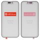 Стекло корпуса G+OCA PRO для iPhone 16 Pro, с OCA-пленкой, черное