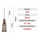 Голка-дозатор 22G, 0,7 мм, пряма, під гвинт, для шприців, 10 шт., 13 mm