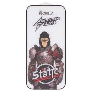 Защитное стекло Gorilla для Apple iPhone Air, совместимо с чехлом, Full Glue, Anti Static, черный