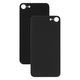 Panel trasero de carcasa puede usarse con iPhone 8, negra, no es necesario desmontar la cámara, big hole