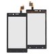 Touchscreen compatible with Sony ST26i Xperia J, (black)
