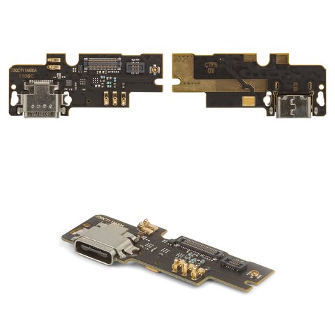 Flat Cable compatible with Xiaomi Mi 4c, microphone, charge connector, with components, High Copy, charging board 