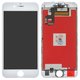 LCD compatible with iPhone 6S, (white, with frame, AAA, Tianma, with camera and proximity sensor plastics)