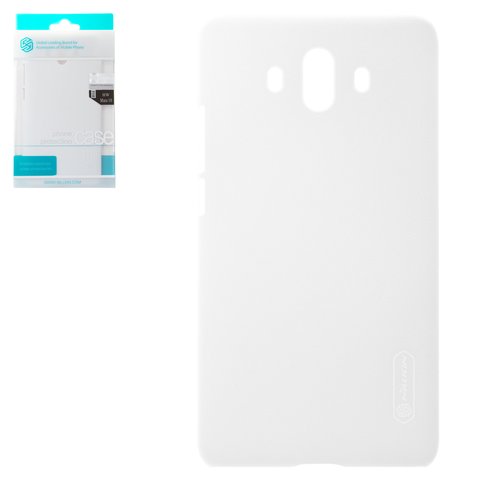 Case Nillkin Super Frosted Shield compatible with Huawei Mate 10 ALP L09 , Mate 10 ALP L29 , white, matt, plastic  #6902048149465