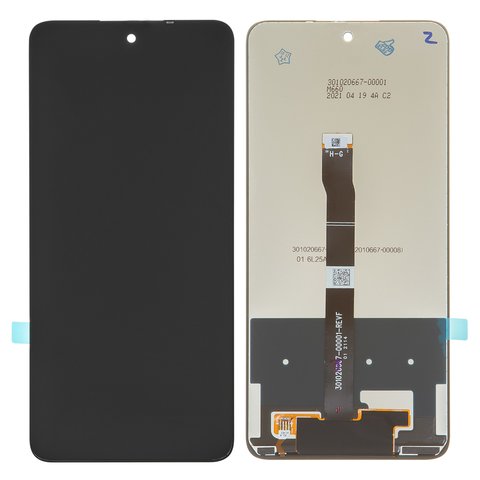 LCD compatible with Huawei Honor 10X Lite, P Smart 2021 , Y7a, black, without frame, High Copy, PPA LX2 