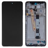 Дисплей для Xiaomi Poco X3 NFC, Poco X3 Pro, черный, с рамкой, Original (PRC), M2102J20SG, M2102J20SI, M2007J20CG, M2007J20CT