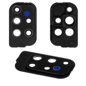 Camera Lens compatible with Samsung M515 Galaxy M51, black, with frames 