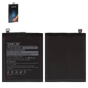 Battery Deji BM3B compatible with Xiaomi Mi Mix 2, Mi Mix 2S, Mi Mix Evo, Li ion, 3.85 V, 3400 mAh, MDE5 