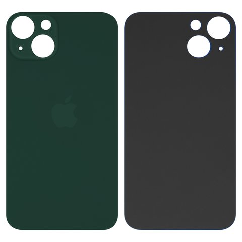 Housing Back Cover compatible with iPhone 13, green, no need to remove the camera glass, AAA, big hole 