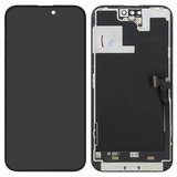 Pantalla LCD puede usarse con iPhone 14 Pro Max, negro, con marco, Original (PRC), NEW