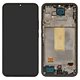 Pantalla LCD puede usarse con Samsung A346 Galaxy A34 5G, negro, con marco, Original (PRC)