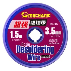 Лента оплетка Mechanic DW50 3515, Ш. 3,5 мм, Д  1,5 м