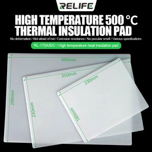 Insulation Mat RELIFE RL 170A, silicone, 230 mm, 180 mm, 500 °C 