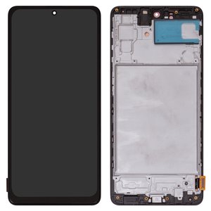 Дисплей для Samsung M515 Galaxy M51, черный, с рамкой, High Copy, OLED 