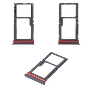 SIM Card Holder compatible with Samsung A066 Galaxy A06 5G, black 