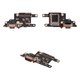 Flat Cable compatible with Xiaomi Poco X6 Pro 5G, (charge connector, with SIM-connector, with microphone, High Copy, charging board)