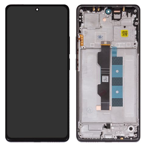 LCD compatible with Xiaomi Poco M6 Pro 4G, Redmi Note 13 Pro 4G, Redmi Note 14S, black, with frame, Original PRC  