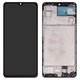 Pantalla LCD puede usarse con Samsung M325 Galaxy M32, negro, con marco, Copy, con borde ancho