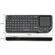 Wireless Ultra Mini Keyboard with Touchpad (Black)