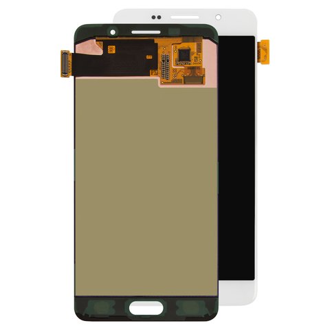 LCD compatible with Samsung A510 Galaxy A5 2016 , white, without frame, Original PRC , original glass 