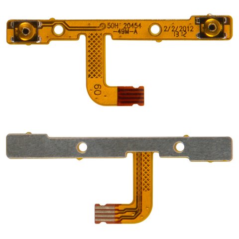 Flat Cable compatible with HTC X325 One XL, sound button, with components 