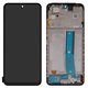 LCD compatible with Xiaomi Redmi Note 11, (black, with frame, Original (PRC))