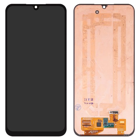 LCD compatible with Samsung A256 Galaxy A25, black, without frame, original change glass 