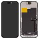 LCD compatible with iPhone 15 Pro, (black, with frame, AAA, (TFT), ZY, LTPS HD+)