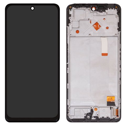 LCD compatible with Xiaomi Redmi Note 12 Pro 4G, black, with frame, Copy, TFT  