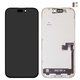 LCD compatible with iPhone 16 Pro, (black, with frame, HC, without IC, (OLED), GX OEM hard)