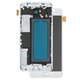 Pantalla LCD puede usarse con Samsung A310 Galaxy A3 (2016), blanco, con ajuste de brillo, con marco, Copy, (TFT)