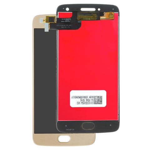 Pantalla LCD puede usarse con Motorola XT1684 Moto G5 Plus, XT1685 Moto G5 Plus Dual SIM, XT1687 Moto G5 Plus, dorado, Copy