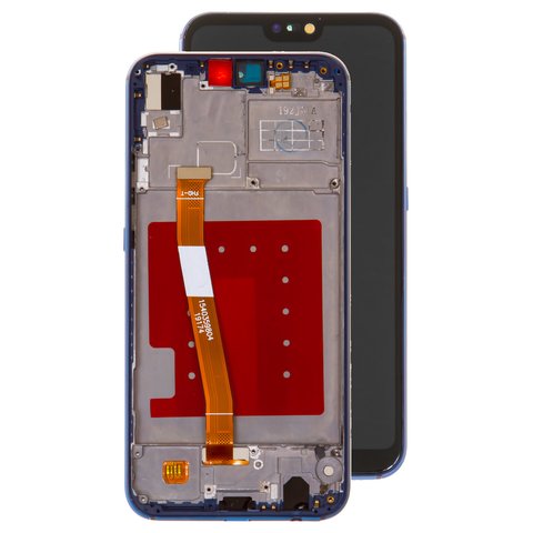 Pantalla LCD puede usarse con Huawei P20 Lite, azul, con marco, High Copy, ANE L21 ANE LX1