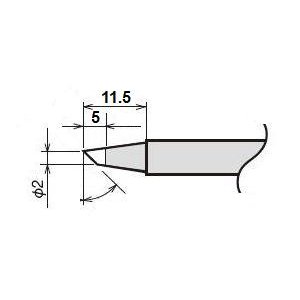 Punta de recambio para cautín Goot RX 85HSRT 2BC