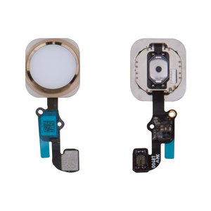 Cable flex puede usarse con iPhone 6S, iPhone 6S Plus, de botón HOME, dorado, con plástico