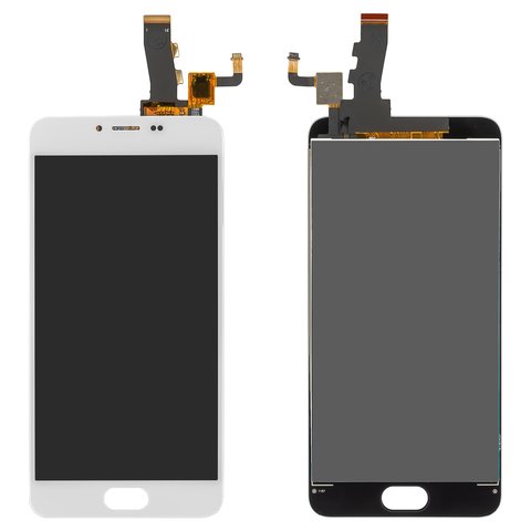 Pantalla LCD puede usarse con Meizu M5, blanco, sin marco, M611H