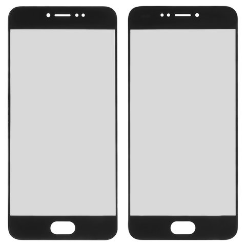 Vidrio de carcasa puede usarse con Meizu Pro 6s, negro